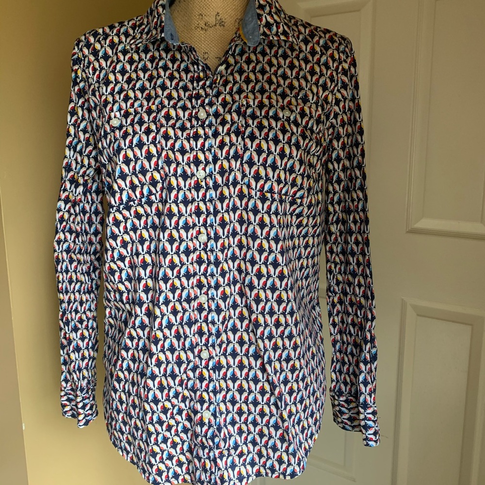ST JOHN’S BAY BLOUSE BIRD SIZE PL